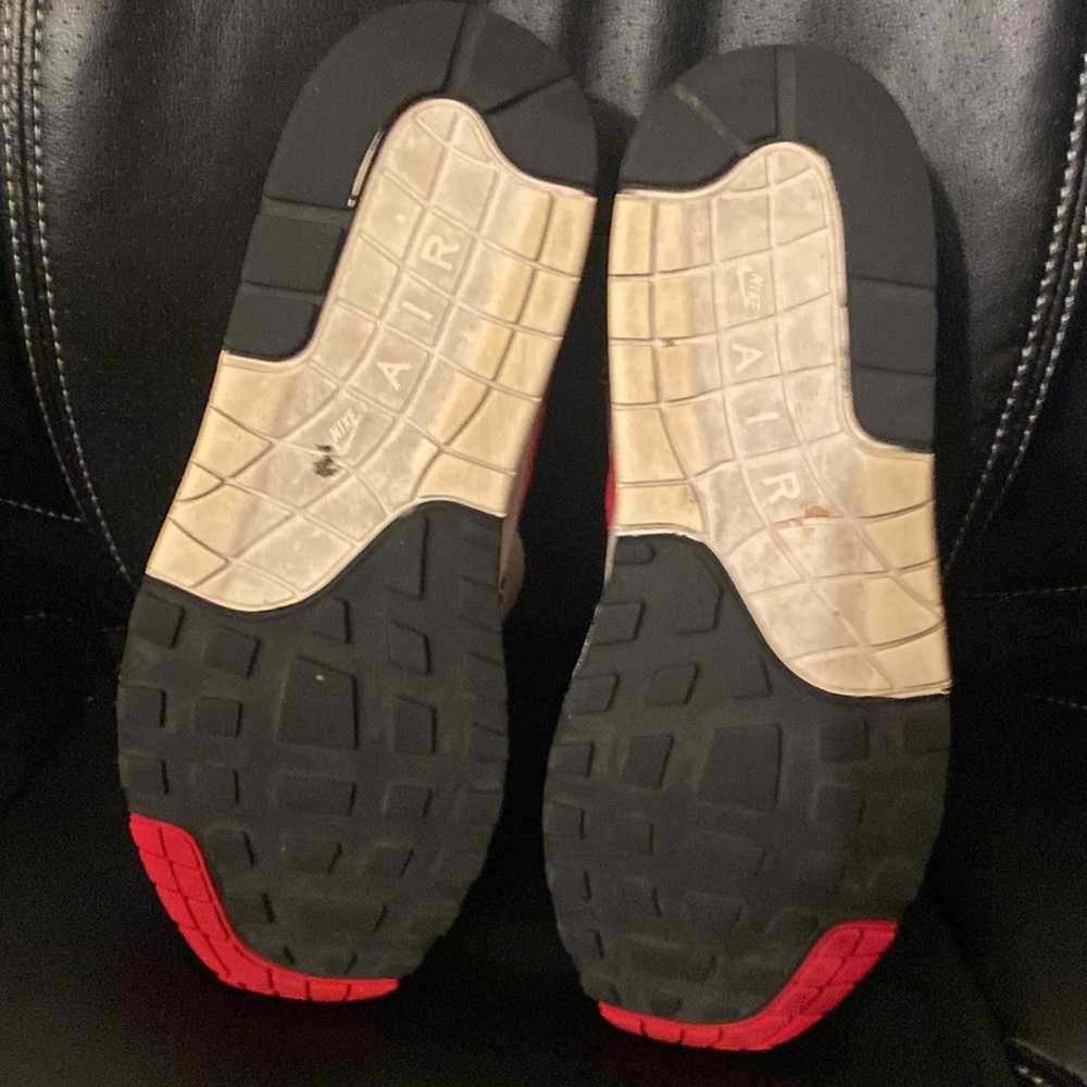Nike AIR MAX!!! Red and White Sneakers Classic Design BX1 - Picture 12 of 13